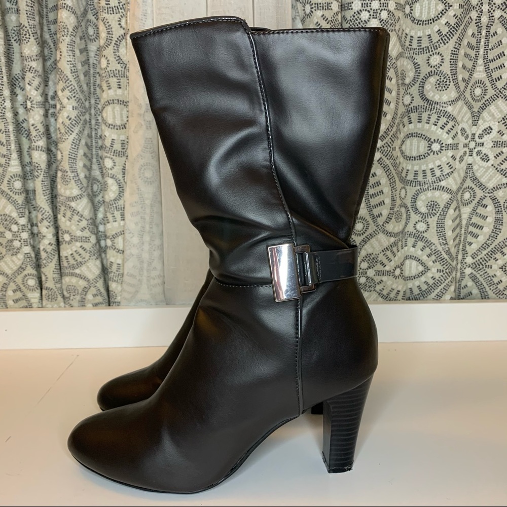 Karen Scott Black Heeled Boots